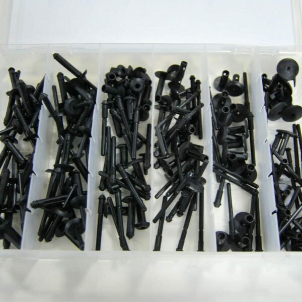 CLIPS DE FIJACIÓN 115 PIEZAS CUERPO PANELES DE PARACHOQUES REMACHES DE PLÁSTICO 142