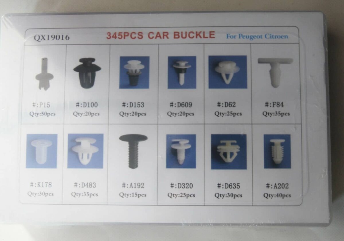 REMACHES TORNILLOS DE FIJACIÓN 345 PIEZAS PANELES DE CARROCERÍA PEUGEOT CITROEN 296BA
