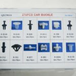 CLIPS DE FIJACIÓN 270 PIEZAS CARROCERÍA PANELES DE PARACHOQUES REMACHES PLÁSTICO 657