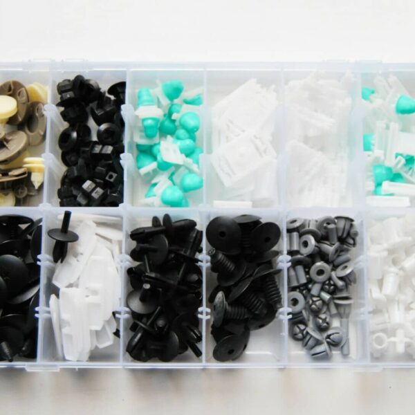 CLIPS DE FIJACIÓN 255 PIEZAS CARROCERÍA PANELES DE PARACHOQUES REMACHES PLÁSTICO 640