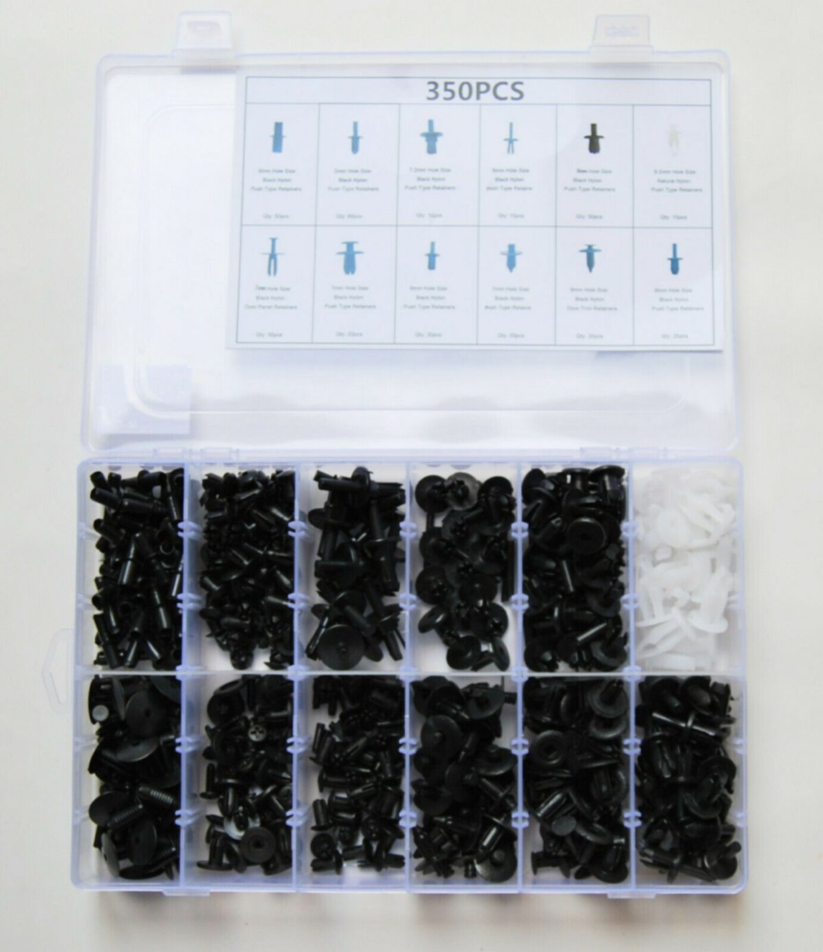 ACCESORIOS CLIP 350 PIEZAS TOPES DE PARACHOQUES DE CARROCERÍA PANELES DE PUERTA BMW VW TOYOTA 871