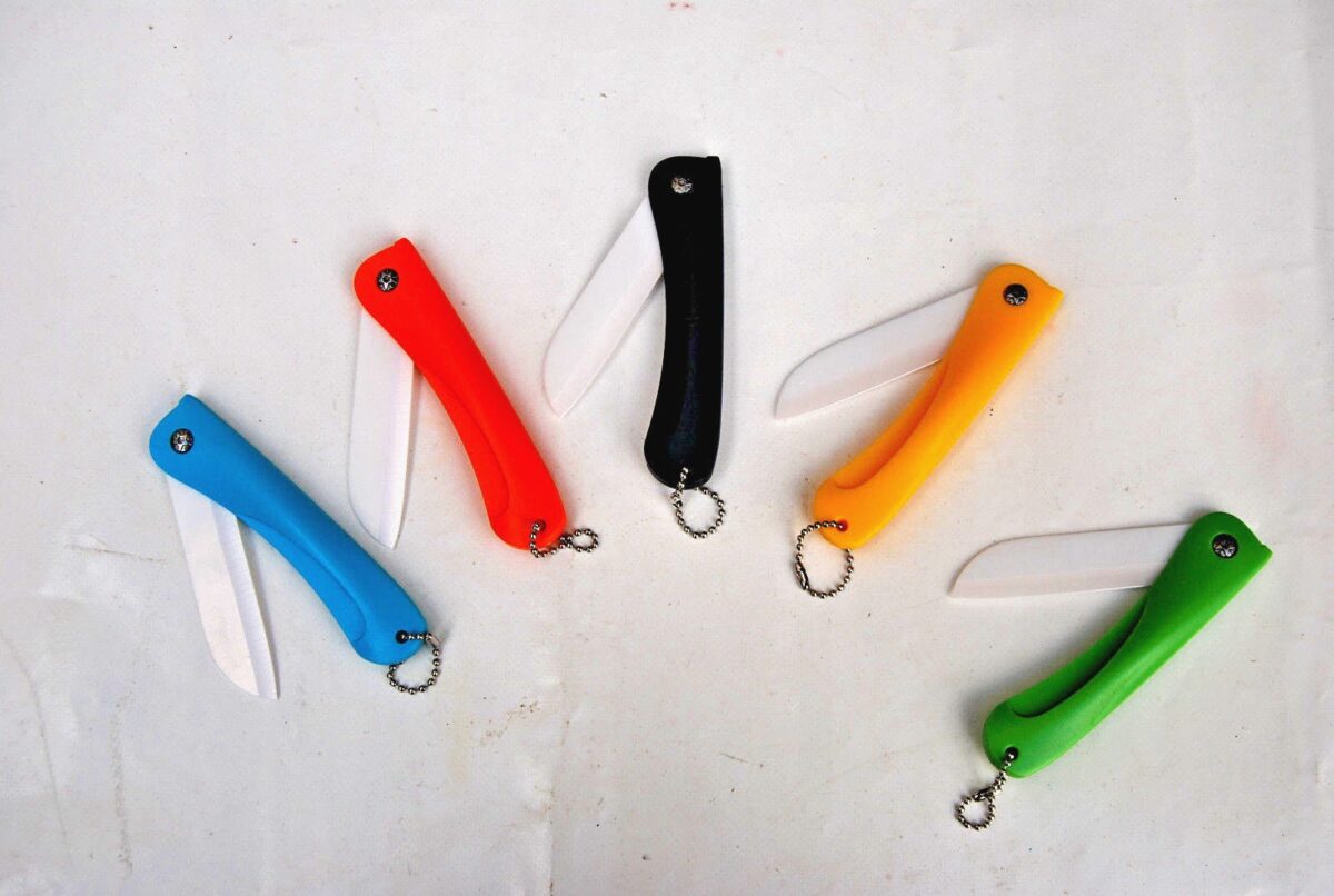 21878 CUCHILLO PORTÁTIL HOJA DE CERÁMICA CUCHILLO DE COLORES ANTIOXIDANTE COCINA 973