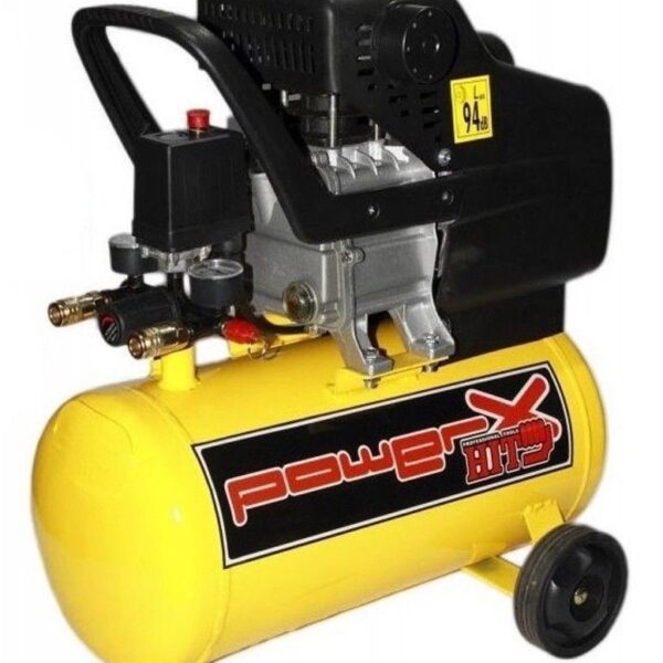 COMPRESOR LUBRICADO 24 25 LT ACEITE 8 BAR 2 HP MANÓMETROS CONECTORES 702 PW