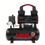 COMPRESOR DE AIRE SÚPER SILENCIADO 9 LITROS LT 8 BAR 115 PSI 1.5 HP SIN ACEITE 754