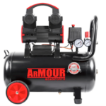 COMPRESOR SÚPER SILENCIADO 50 LITROS LT SIN ACEITE 8 BAR 2.0 HP 2 MANÓMETROS 341