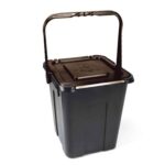 Papelera de plástico papelera marrón 20 lt 073du