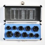 JUEGO DE 10 CASQUILLOS EXTRACTORES PARA DESATORNILLAR TORNILLOS Y TUERCAS: DAÑADOS, PELADOS