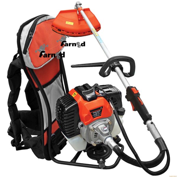 CORTACÉSPED DESBROZADORA GASOLINA MOCHILA CUCHILLA DE JARDINERÍA 51,7CC