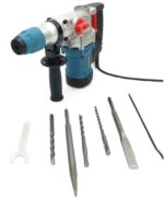 TALADRO MARTILLO DE DEMOLICIÓN MARTILLO ELÉCTRICO 26mm 1500W PLUS BITS 194vt