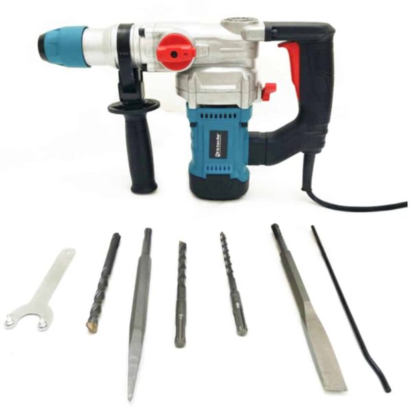 TALADRO MARTILLO DE DEMOLICIÓN MARTILLO ELÉCTRICO 26mm 1500W PLUS BITS 194vt