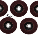 JUEGO DE DISCOS 5 PIEZAS AMOLADORA DE SOLAPAS PAPEL DE LIJA 115 MM GRIT 80