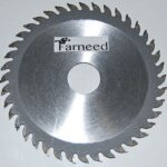 DISCO DE CORTE DE MADERA DE 230 mm DE ACERO 40 DIENTES PARA PVC PLÁSTICO FLEXIBLE