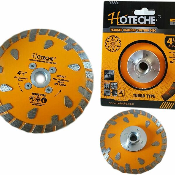 DISCO DE DIAMANTE CEMENTO DE PIEDRA SEGMENTADO Ø115mm 115xM14 8mm MOLINILLO 326h