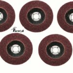 5 PIEZAS DISCOS DE LÁMINAS AMOLADORA PAPEL ABRASIVO 115MM GRANO 40 60 80 100 120