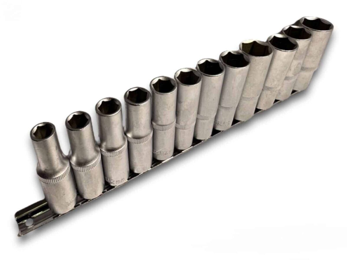 JUEGO DE 12 LLAVES Y VASOS VASOS HEXAGONALES 10 - 24 MM 1/2 CUADRADO 253