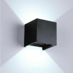 APLIQUE DE PARED INTERIOR EXTERIOR LED CUBE APLIQUE 6W DOBLE LUZ FRÍA 575N