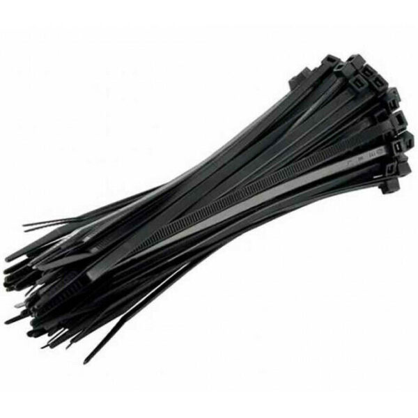50 PIEZAS BRIDAS DE VELCRO CIERRE DE ARNÉS NEGRO 3,6 x 200 MM 20CM 279