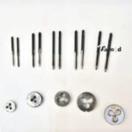 MACHOS DE ROSCAR Y MATRICES MINI TROQUEL 15PCS ROSCA MICRO 1.6 2.0 2.5 2.5 3.0 4.0