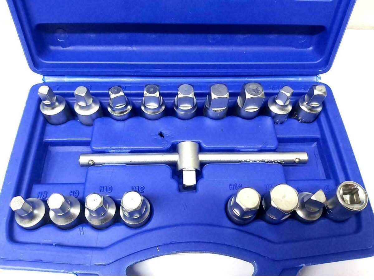 23192 JUEGO DE 18 ENCHUFES TAPÓN DE DRENAJE DEL CÁRTER DE ACEITE TRIÁNGULO HEXAGONAL 727