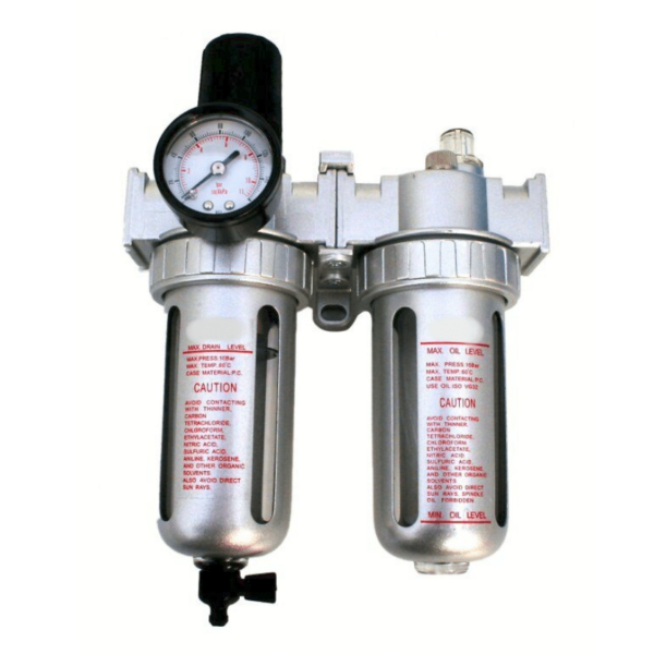 FILTRO REDUCTOR MANÓMETRO DE CONEXIÓN 1/2" ENGRASADOR PARA COMPRESOR 611sa