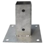 SOPORTE DE POSTE DE SOPORTE DE VIDRIO 70 PILARES DE MADERA GALVANIZADA 7x7 cm 726V