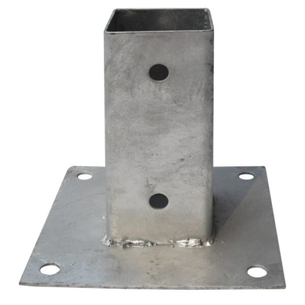 SOPORTE DE POSTE DE SOPORTE DE VIDRIO 70 PILARES DE MADERA GALVANIZADA 7x7 cm 726V