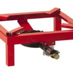 ESTUFA DE GAS ESTUFA 4 PIES METAL 45x45 cm QUEMADOR DE HIERRO FUNDIDO 932df