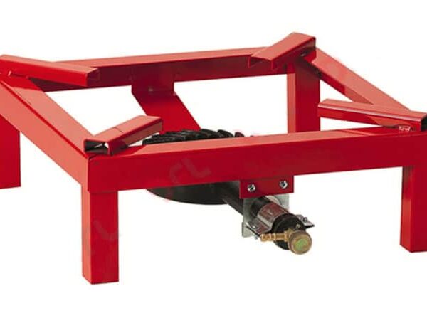 ESTUFA DE GAS ESTUFA 4 PIES METAL 45x45 cm QUEMADOR DE HIERRO FUNDIDO 932df