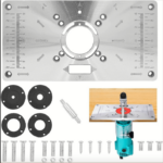 KIT FRESADORA VERTICAL CON MESA DE CORTE DE PANTÓGRAFO 800W 6 8 MM