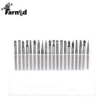 BROCAS DE CARBURO DE TUNGSTENO 3x3 mm 20 PIEZAS TALADRO DRIMEL AMOLADORA