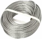CABLE DE ACERO GALVANIZADO COMERCIAL CABLE DE ACERO GALVANIZADO 72 HILOS 10MT 6MM 1200KG POLIPASTO 127