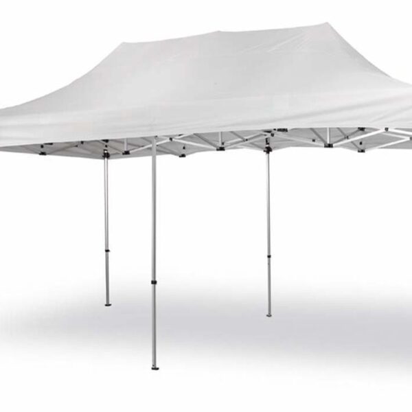 CARPA CENADOR PARA JARDÍN 3X6 IMPERMEABLE CARPA PLEGABLE BLANCA PARA FERIAS