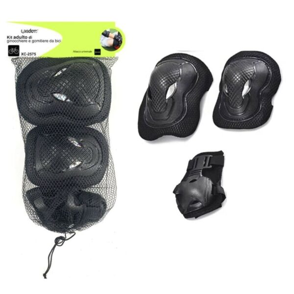 KIT 2 RODALILLAS 2 CODERAS RODILLERAS RODILLERAS SPORT BIKE NIÑO WI