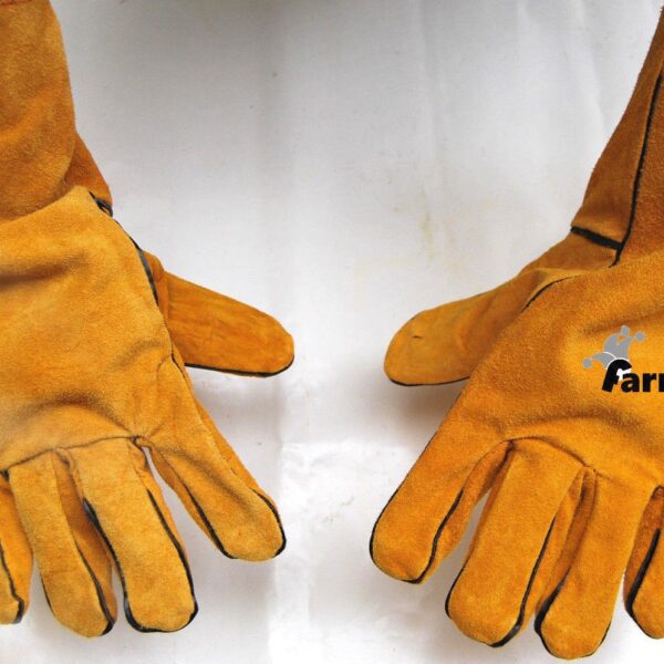 SOLDADURA GUANTES DE SOLDADURA SOLDADURA CUERO SERRAJE RESISTENTE AL CALOR LARGO DERECHO SX 805