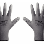 12 Pares de Guante de Trabajo de Poliuretano Par Gris 02GG Talla 9