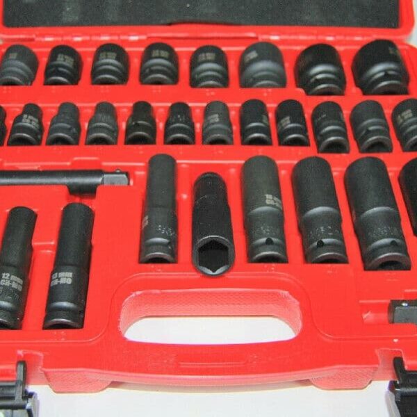 VASOS DE IMPACTO 32 PIEZAS DESTORNILLADOR NEUMÁTICO REFORZADO 1/2" 8 32 MM EXTENSIÓN 367