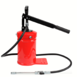 PISTOLA DE ENGRASE CON PALANCA DE PRESIÓN CAÑÓN 4 KG TAMBOR TUBO DE ACERO 1,5 MT 617TO