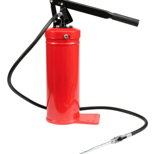 PISTOLA DE ENGRASE CON PALANCA DE PRESIÓN CAÑÓN 8 KG TAMBOR TUBO DE ACERO 1,5 MT 631TO