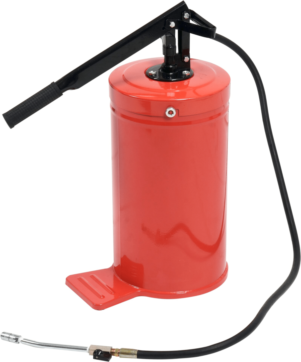 18507 PISTOLA DE ENGRASE CON PALANCA DE PRESIÓN CAÑÓN 16 KG TAMBOR TUBO DE ACERO 1,5 MT 937TO