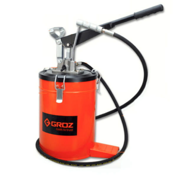 PISTOLA DE ENGRASE PALANCA CAÑÓN 10 KG ACERO 275 BAR TUBO 2 MT 22 LB 392GRO