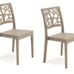 KIT 2 SILLAS POLIPROPILENO COCINA BAR RESTAURANTE SILLA INTERIOR EXTERIOR PALOMA GRIS PALOMA TETI