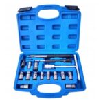 JUEGO DE ESCARIADORES CORTADORES DE LIMPIEZA CORTADORES INYECTORES INYECTOR MOTOR DE COCHE 17 PIEZAS 363SA