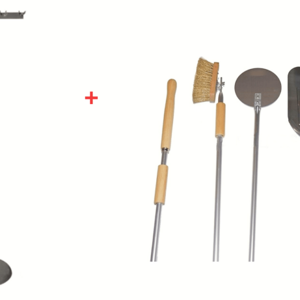 KIT DE SOPORTE PARA PALA PIZZA 6 LUGARES PARA SOPORTES DE PALA H150 + PALAS 3 PIEZAS