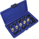 KIT DE REPARACIÓN DE BUJÍAS BUJÍAS INCANDESCENTES ROTAS 16 PIEZAS PIEZAS DE COCHE ROSCAS M14 981sa