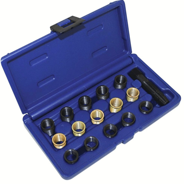 KIT DE REPARACIÓN DE BUJÍAS BUJÍAS INCANDESCENTES ROTAS 16 PIEZAS PIEZAS DE COCHE ROSCAS M14 981sa