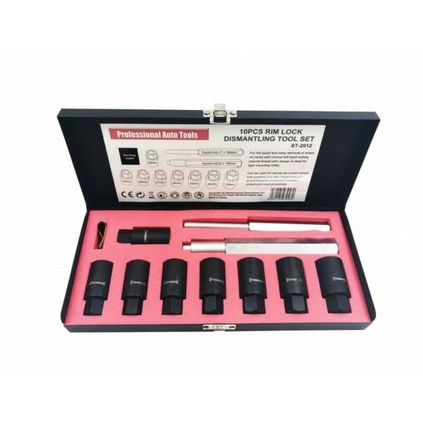 KIT DE CASQUILLOS CÓNICOS PARA EL DESMONTAJE DE LLANTAS DE ALEACIÓN PERNOS ANTIRROBO 10PCS BUSH 480