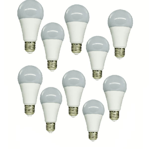 KIT 10 PIEZAS BOMBILLA BOMBILLAS LED 15W = 90W PLÁSTICO LUZ CÁLIDA 2700K V-TAC 091