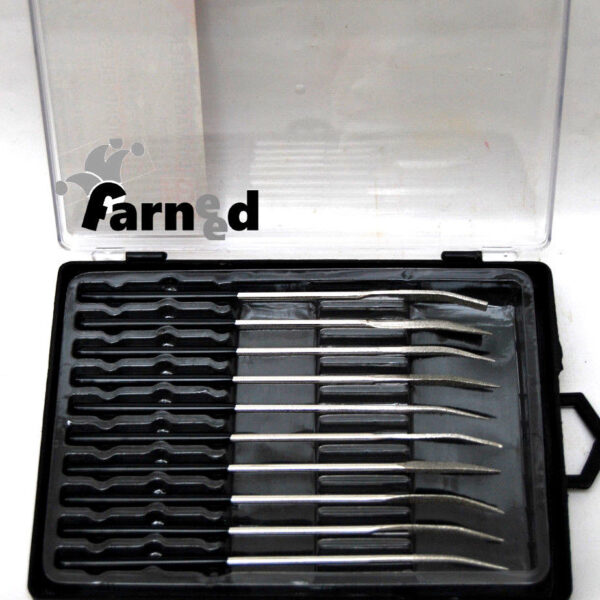 LIMAS DE DIAMANTE CURVO 10 PIEZAS BGS 1921 140x3mm