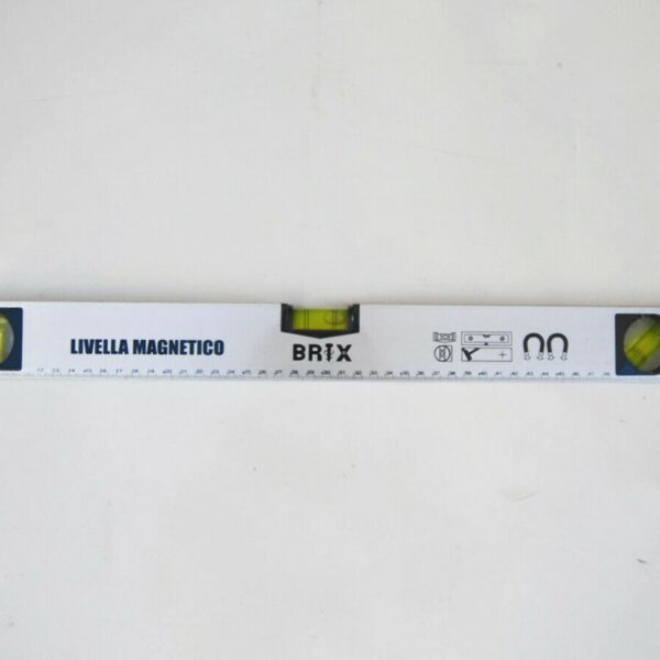 NIVEL MAGNÉTICO IMÁN MÉTRICO EN ALUMINIO 3 BURBUJAS DE BURBUJAS 60 cm METRO 699