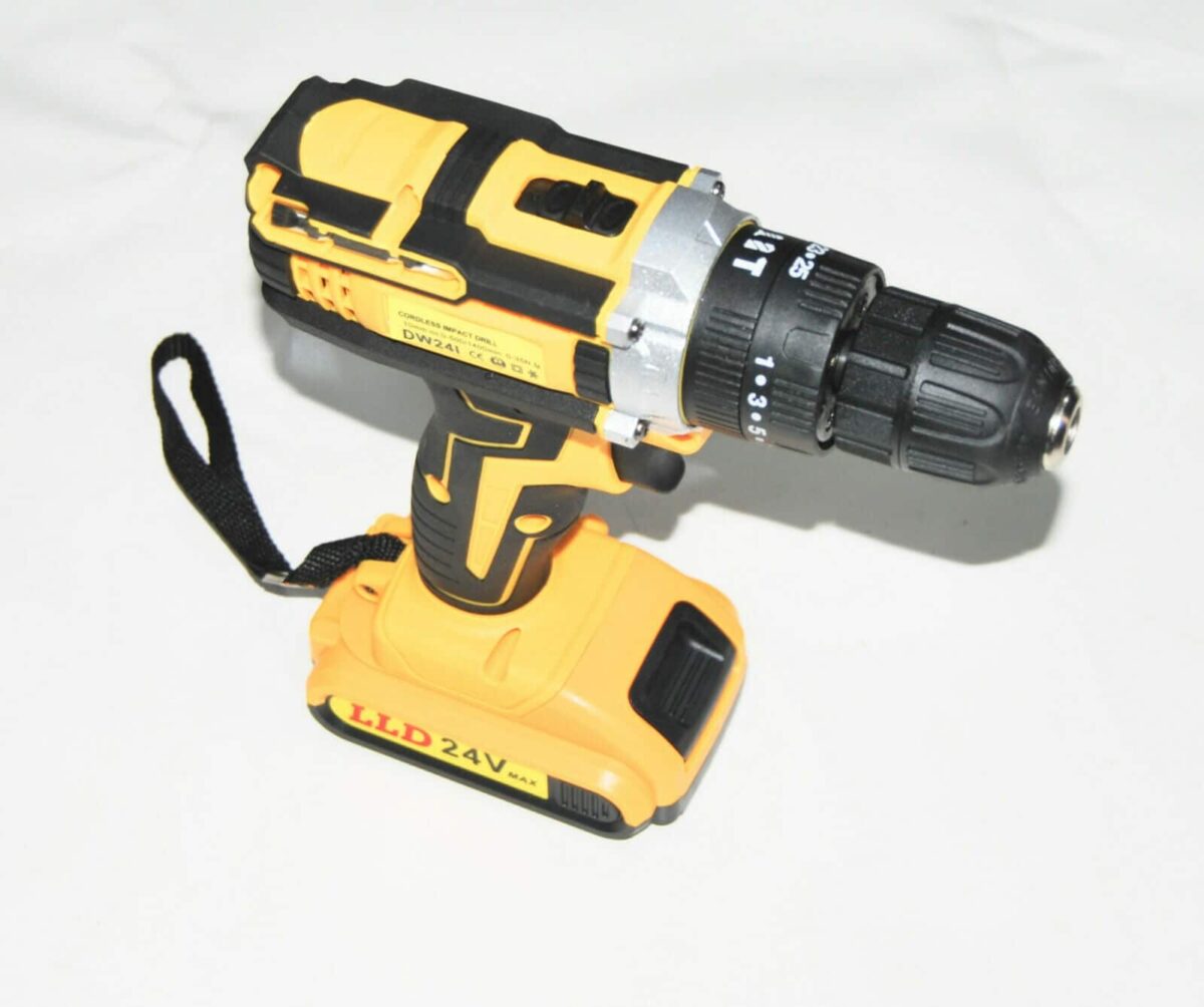 TALADRO ATORNILLADOR 2 BATERÍAS LITIO DOBLE BATERÍA LITIO PERCUSIÓN 24 V LLD